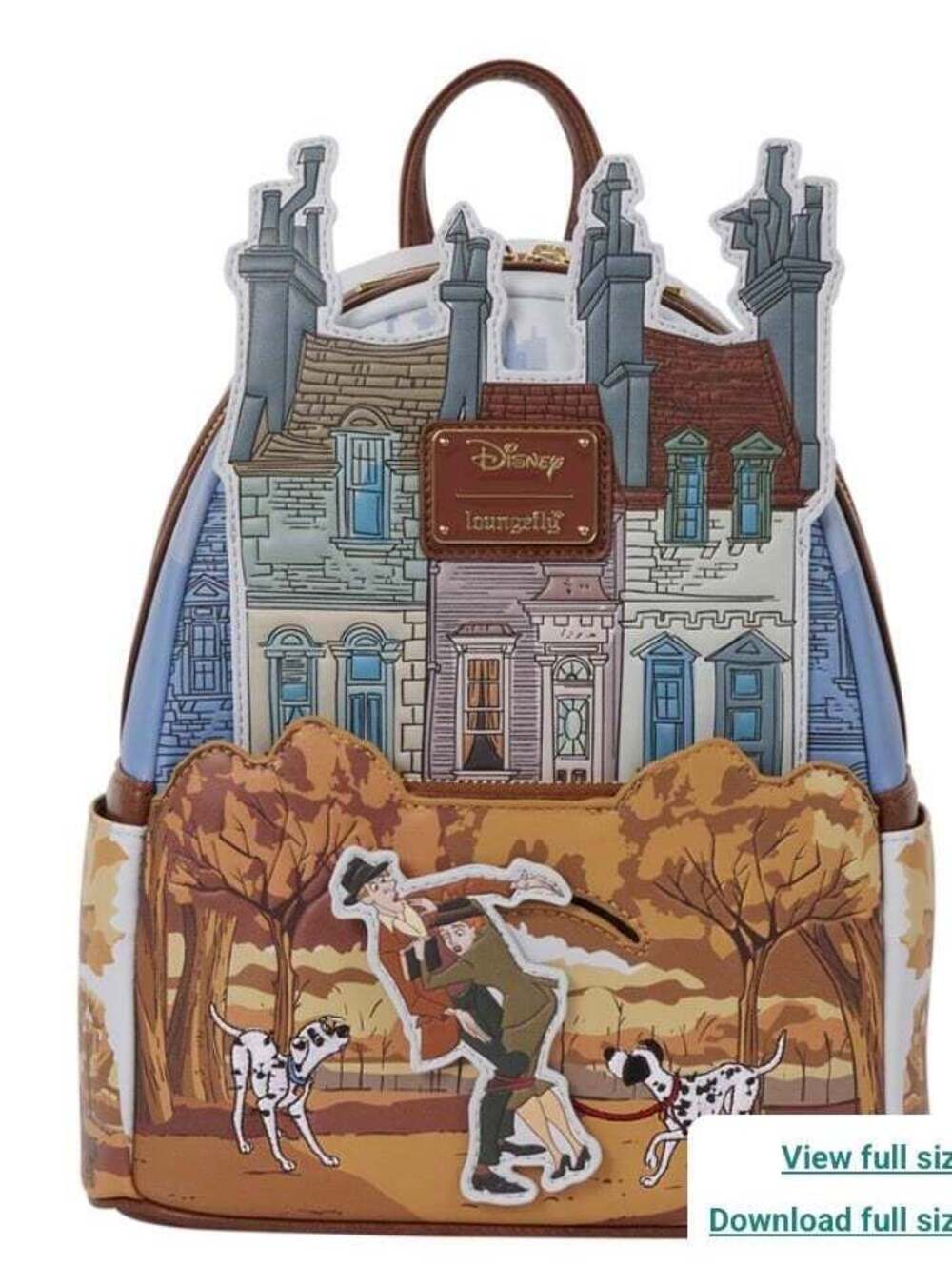 Loungefly 101 Dalmatians Roger & Anita Scene Mini Backpack